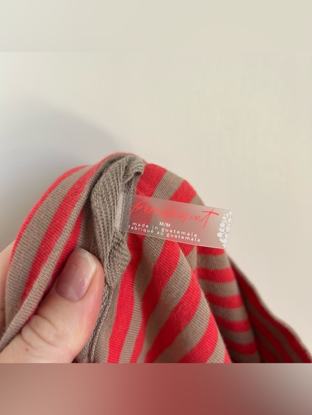 Free People Movement Restoration Yarn Dye Stripe Layer Sailor Stripe Sand Size M - Picture 11 of 11